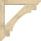 Ekena Millwork Merced Slat Rough Sawn Bracket w/ Offset Brace, Douglas Fir, 6"W x 38"D x 38"H BKT0604X38X38MRC06RDF - alternate 2